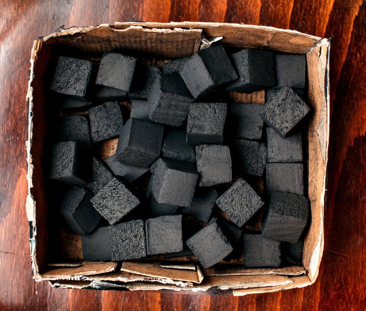 Coconut shell charcoal briquettes